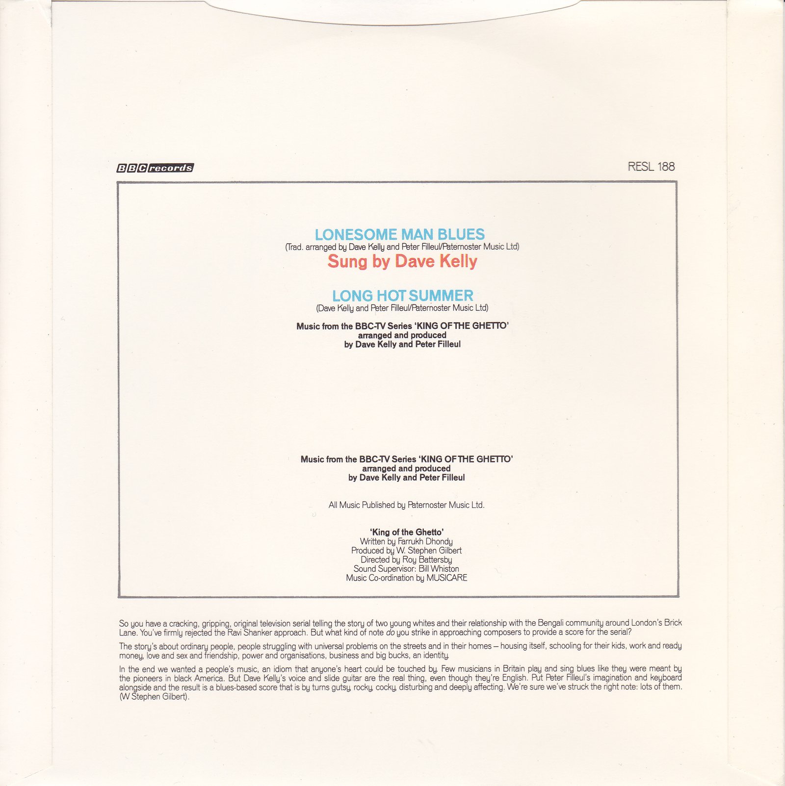 Back cover of RESL 188